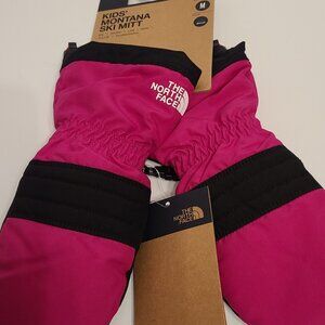 The North Face Kids Montana Ski Mitt Mittens NEW with Tags Pink and Black Size M